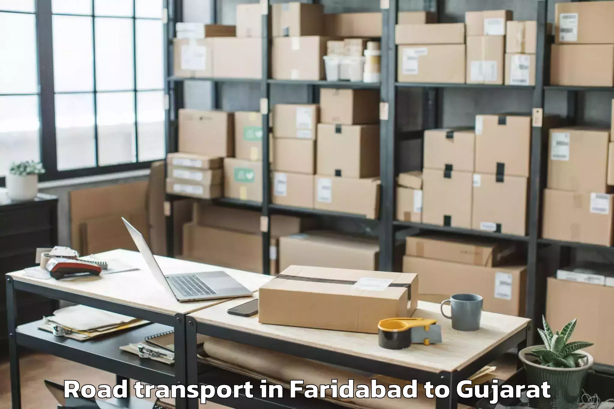 Get Faridabad to Upleta Road Transport